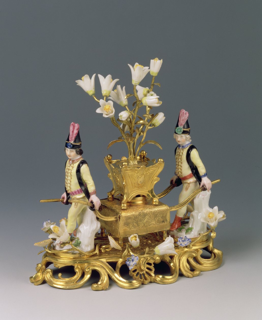 A Louis XV Parfüm Burner, c.1745 (ormolu ve porselen) by French School