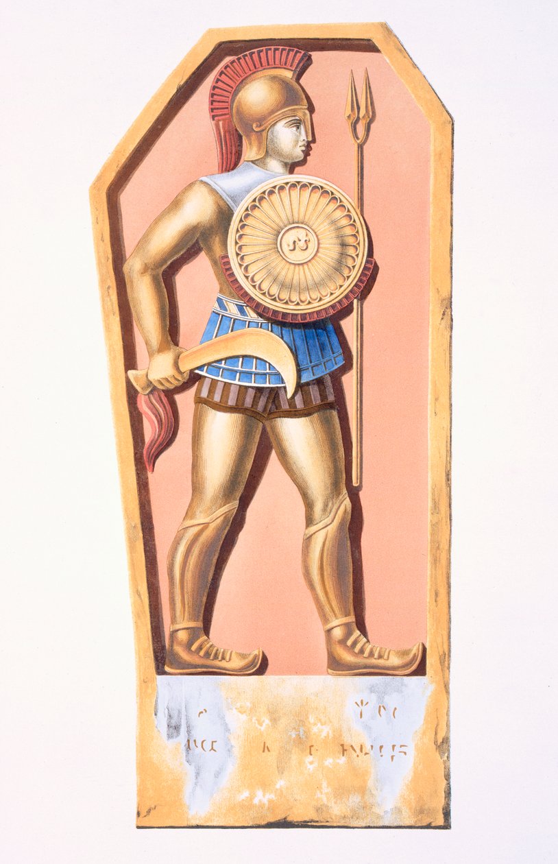 Lycaonialı bir asker, 1833-37 Fransız hükümetinin emriyle Charles Texier tarafından yapılan Description de lAsie Mineure