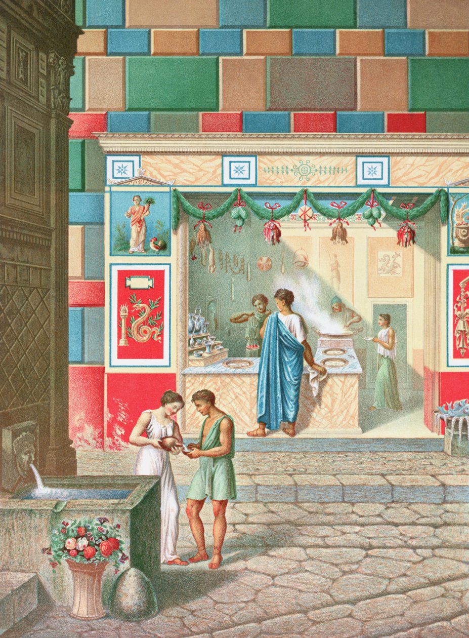 Sokakta bir restoran, Pompeii by French School