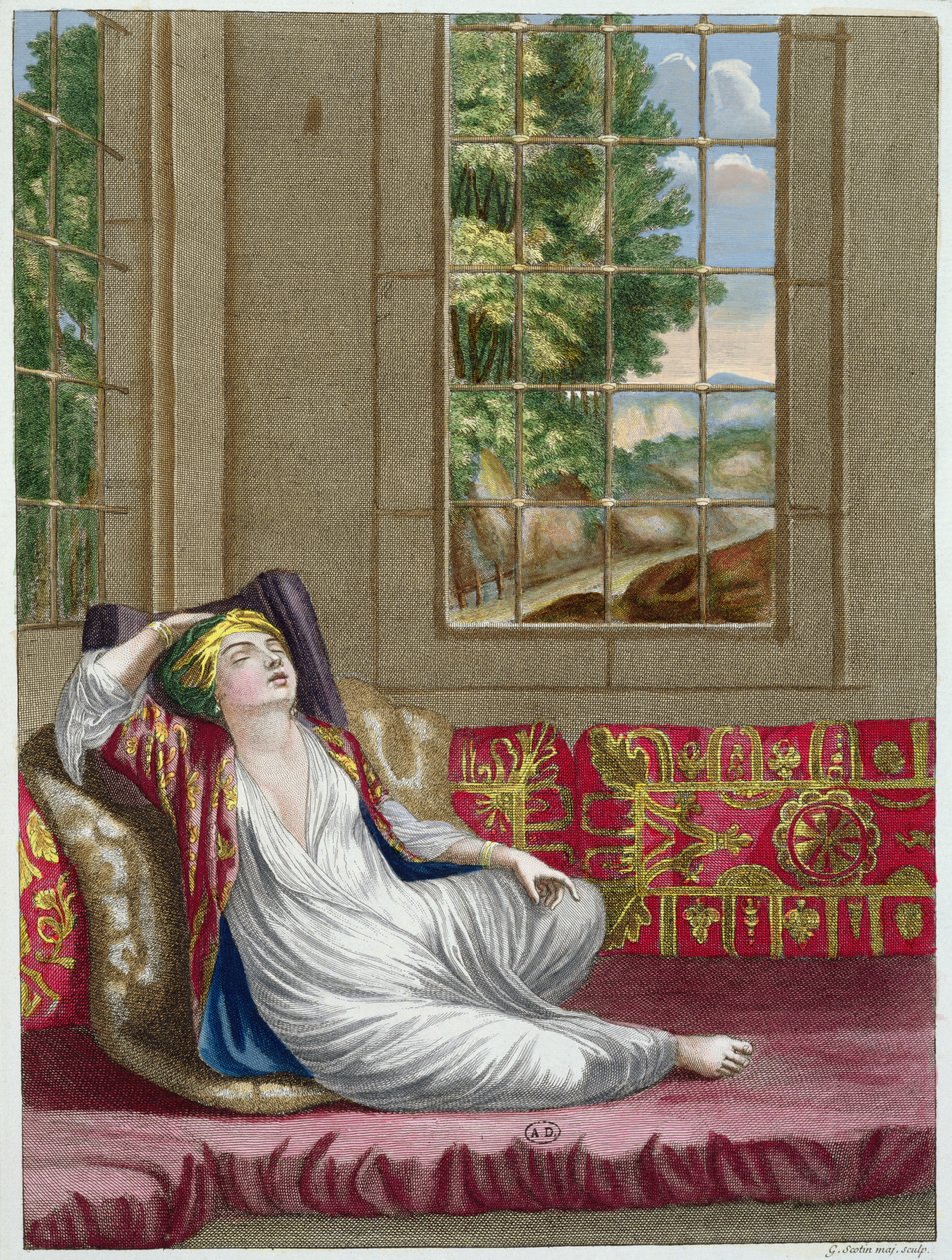 Gerard Jean Baptiste Scotin (1671-1716) tarafından oyulmuş Recueil dEstampes sur les Costumes du Levant
