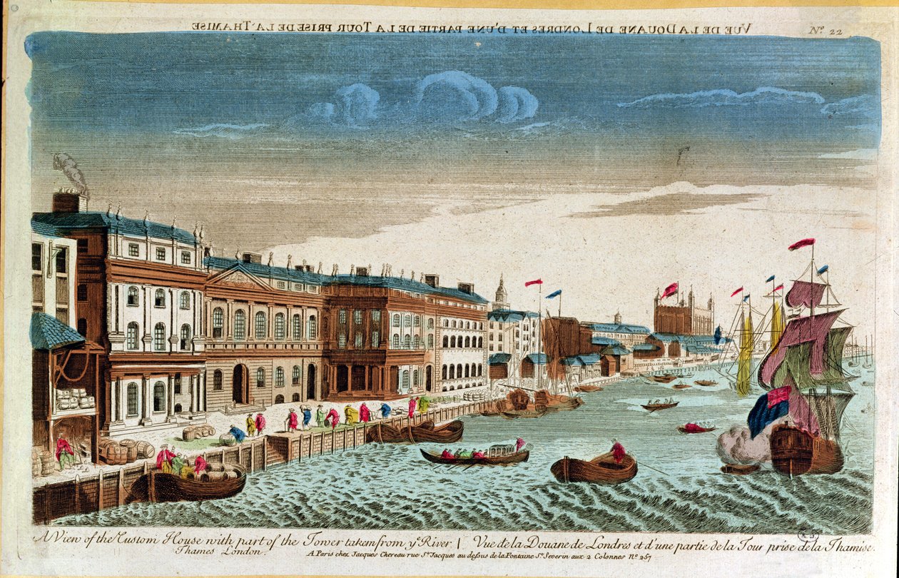 18. yüzyılın ortalarında Londra, Thames Nehri