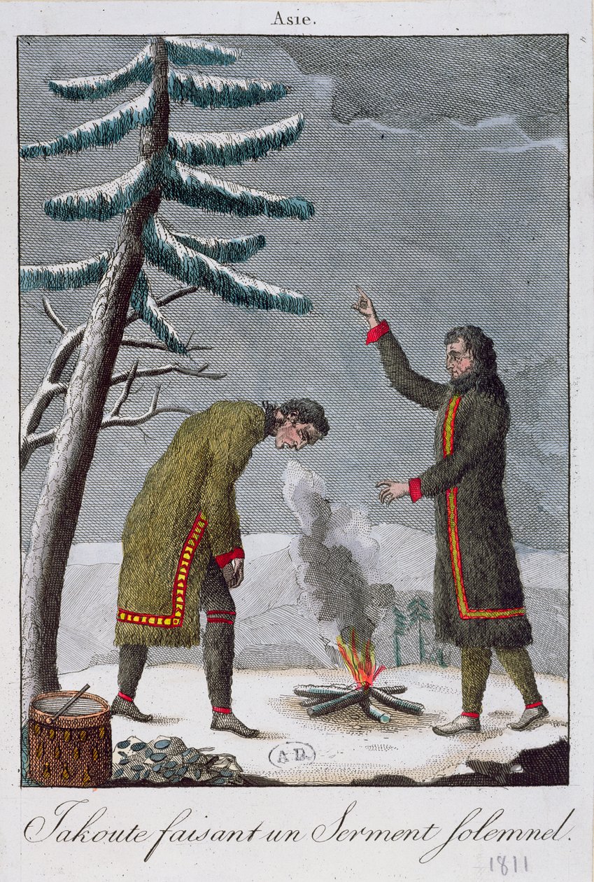Yemin Eden Bir Yakut Adamı, 1811 by French School