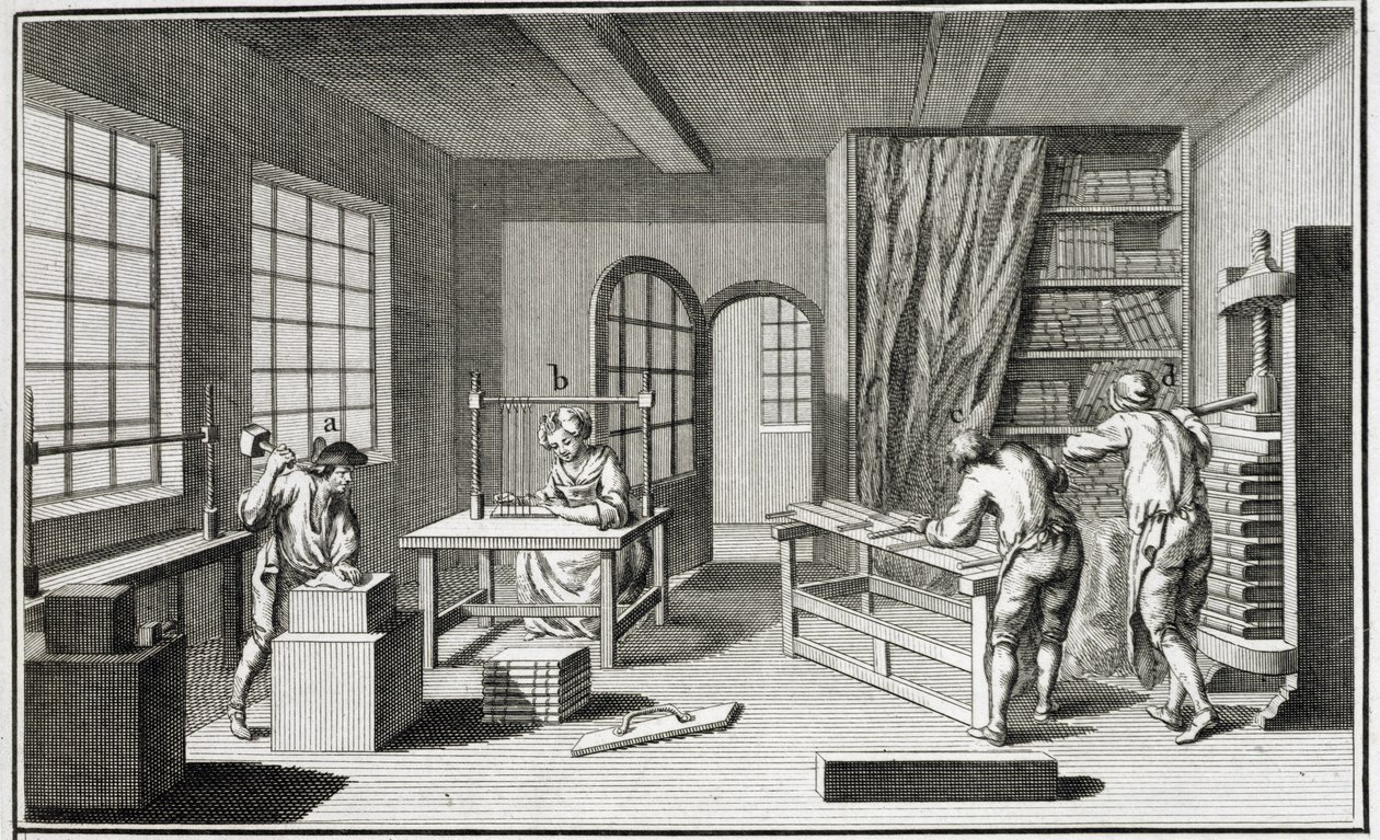 Denis Diderot (1713-84) tarafından yayınlanan Encyclopedie des Sciences et Metiers