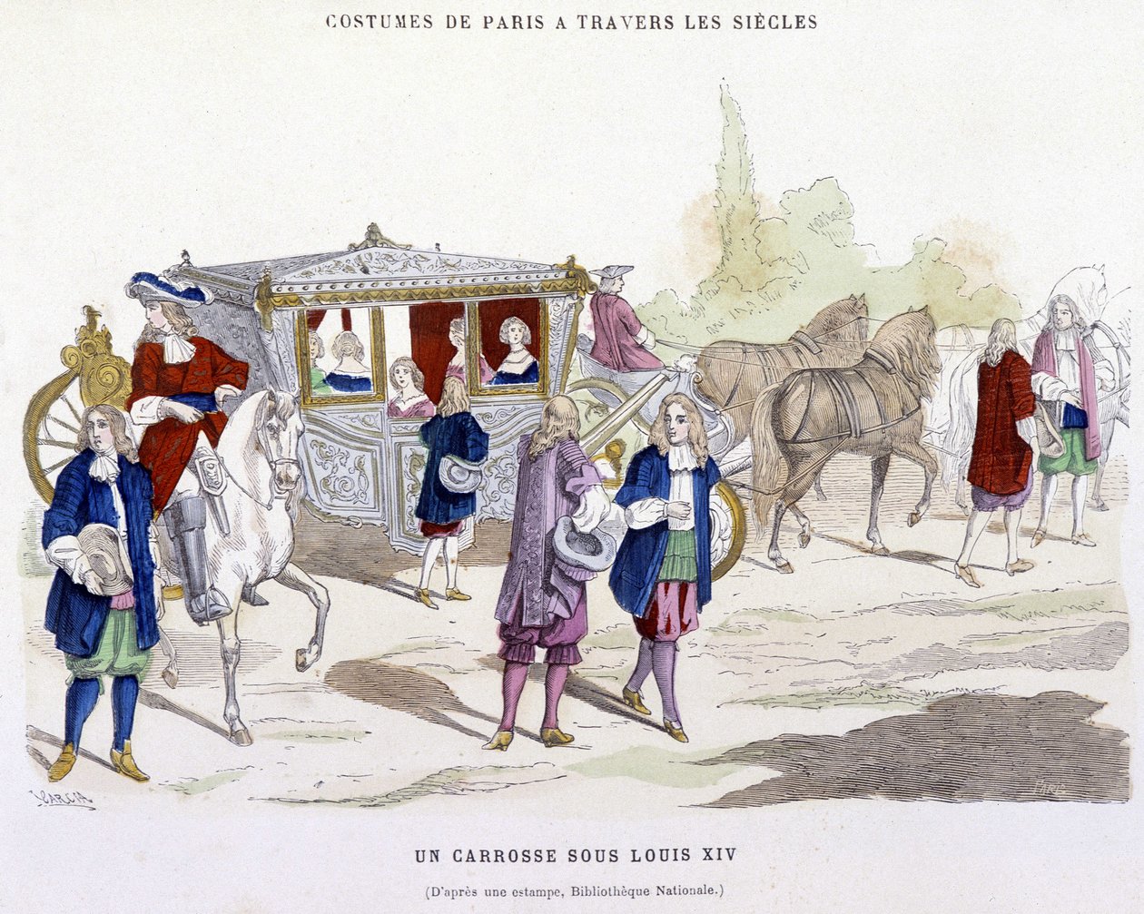 Louis XIV altında bir araba - H. Gourdon de Genouillac tarafından “Yüzyıllar boyunca Paris