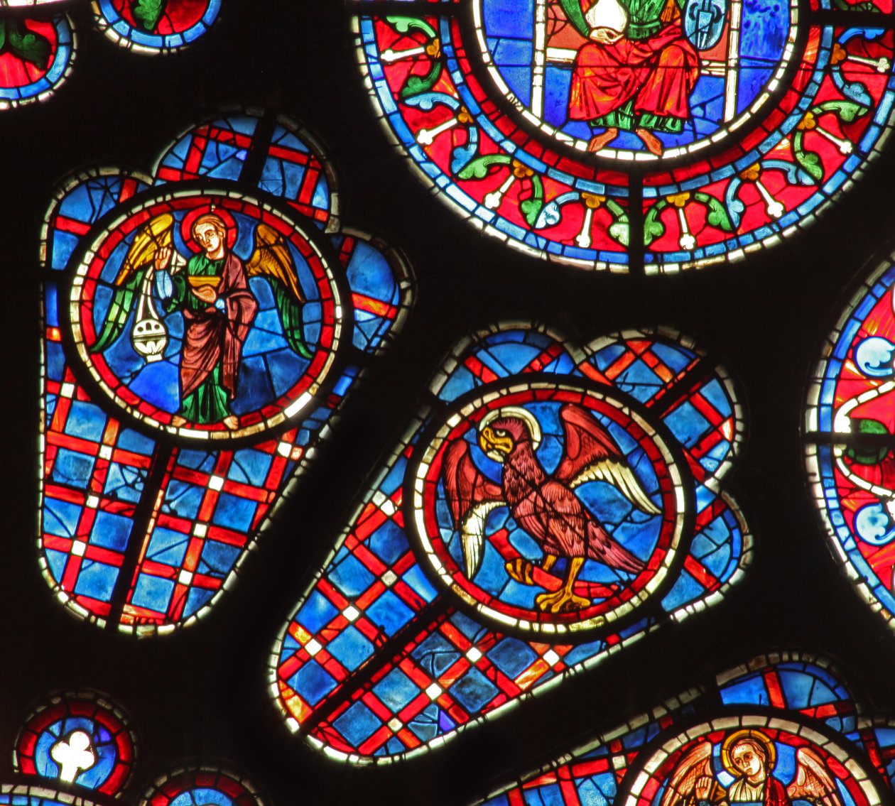 Bir buhurdanlık meleği ve St Johns kartalı (w122) by French School