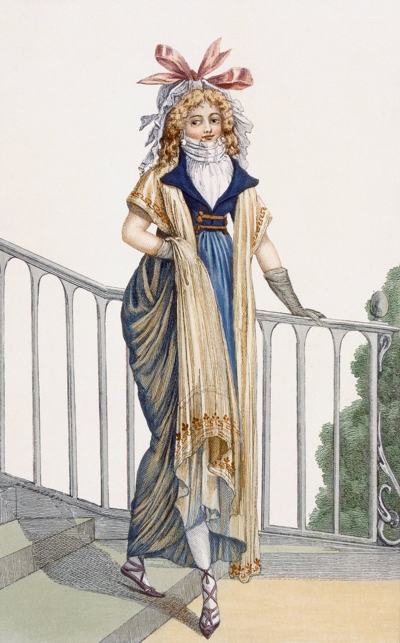 Kırsal tarz yürüyüş elbisesi, Journal des Dames et des Modes