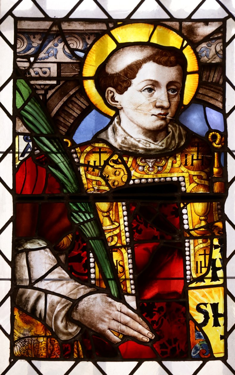 Bir deacon şehit (vitray) by French School