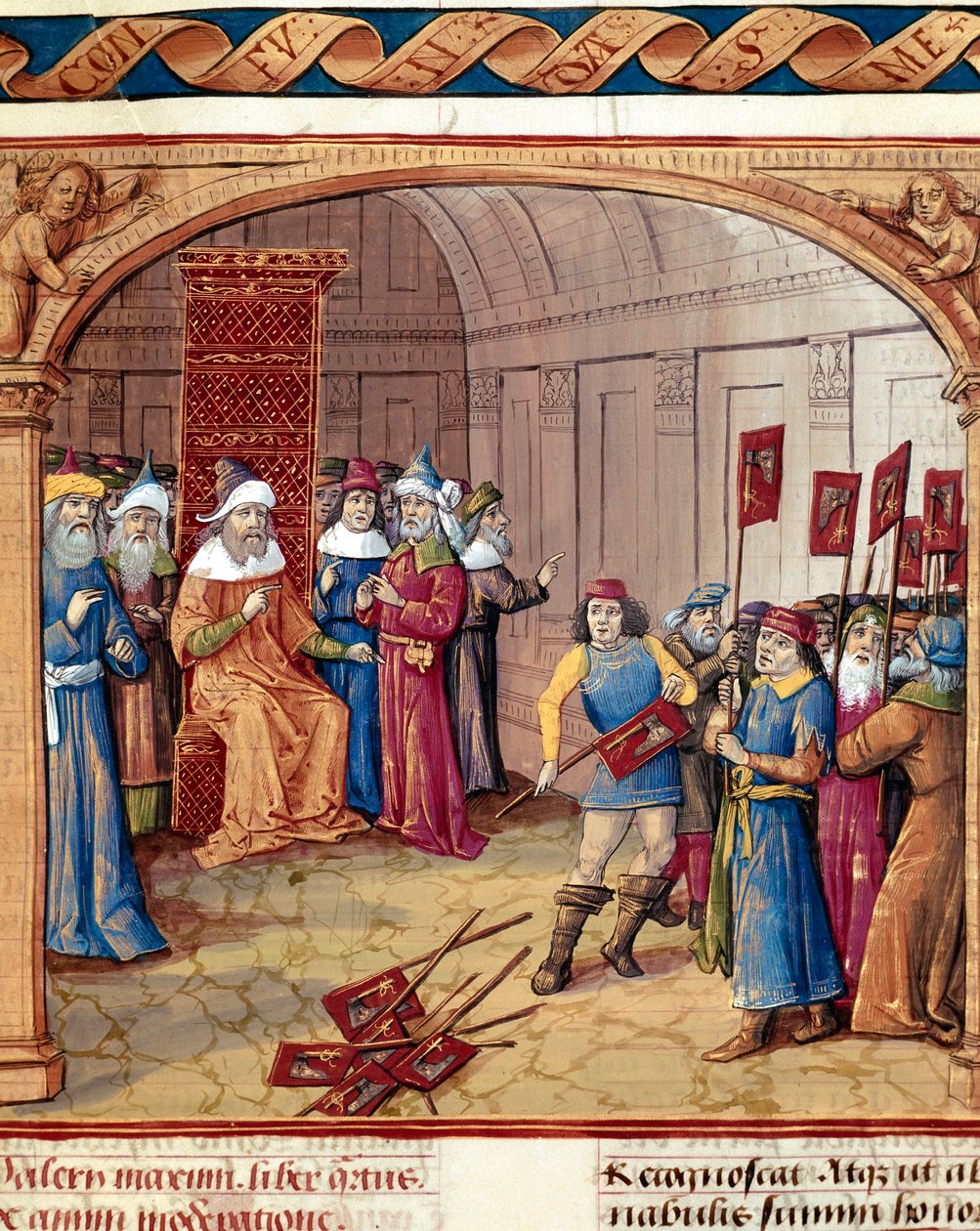 Valere Maxime (Valerius Maximus) (MÖ 1. yüzyıl) 1410 Chantilly, Conde Müzesi by French School