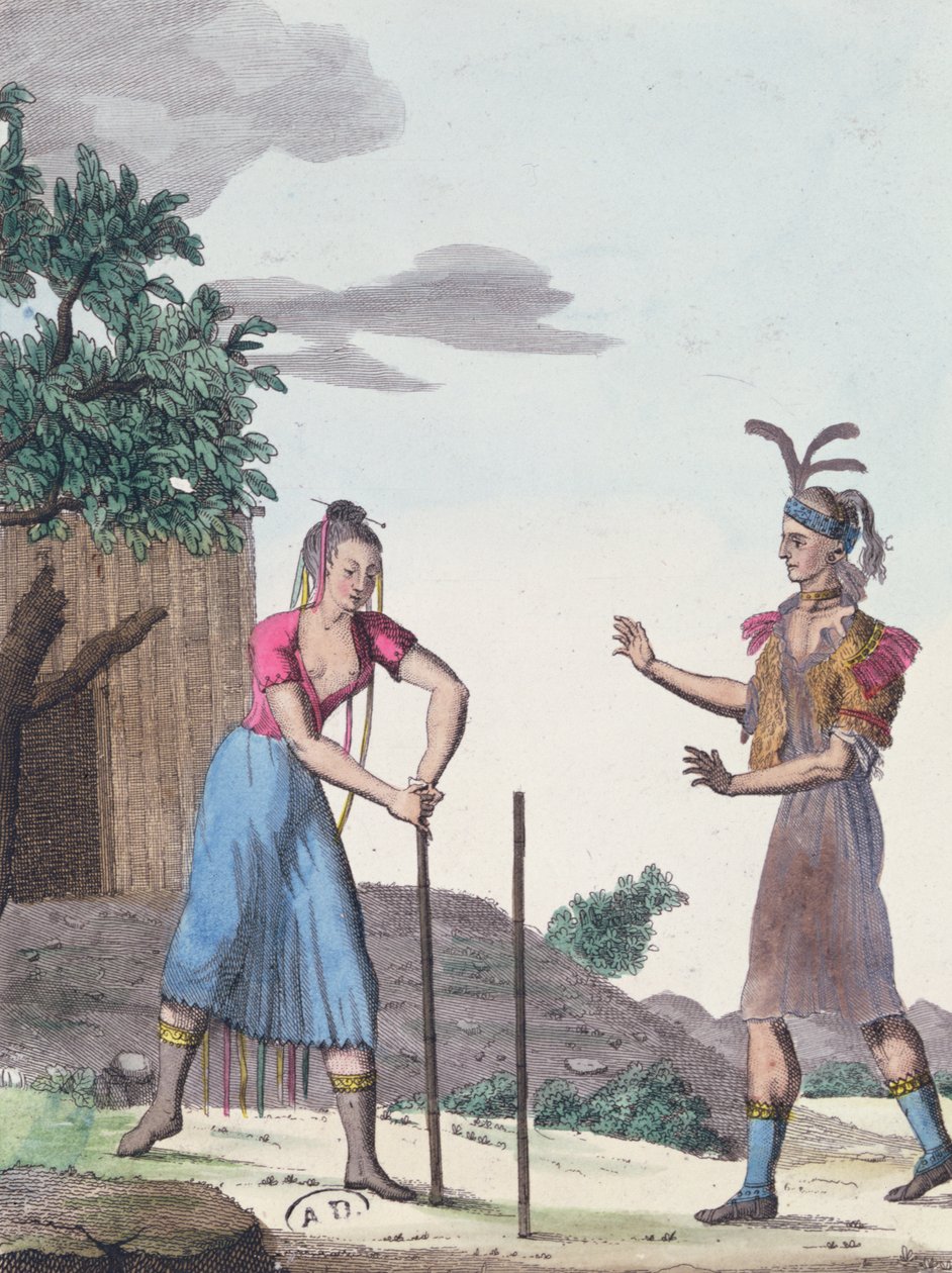 Creek Kızılderilileriyle yapılan evlilik töreni, 1811 dolayları by French School