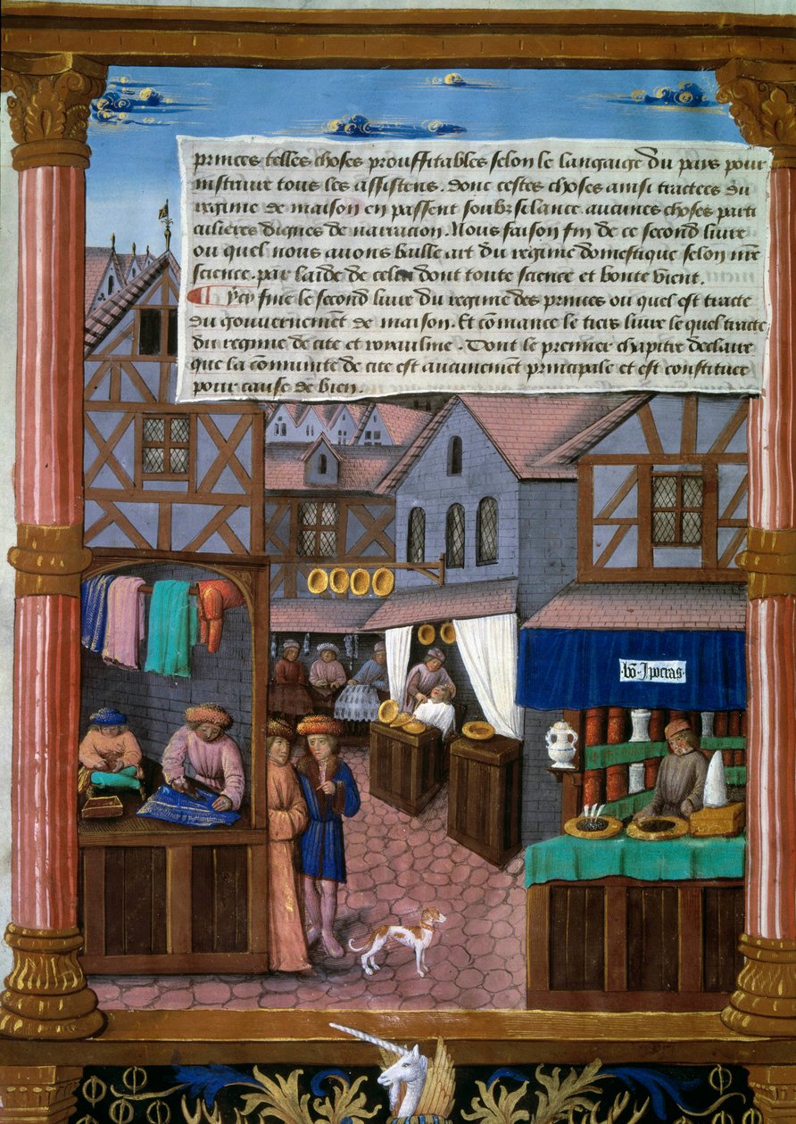 16. yüzyılın başlarında yankıları olan bir rue de Paris Romain Gilles (16. yüzyıl) Paris, Bibliotheque de l