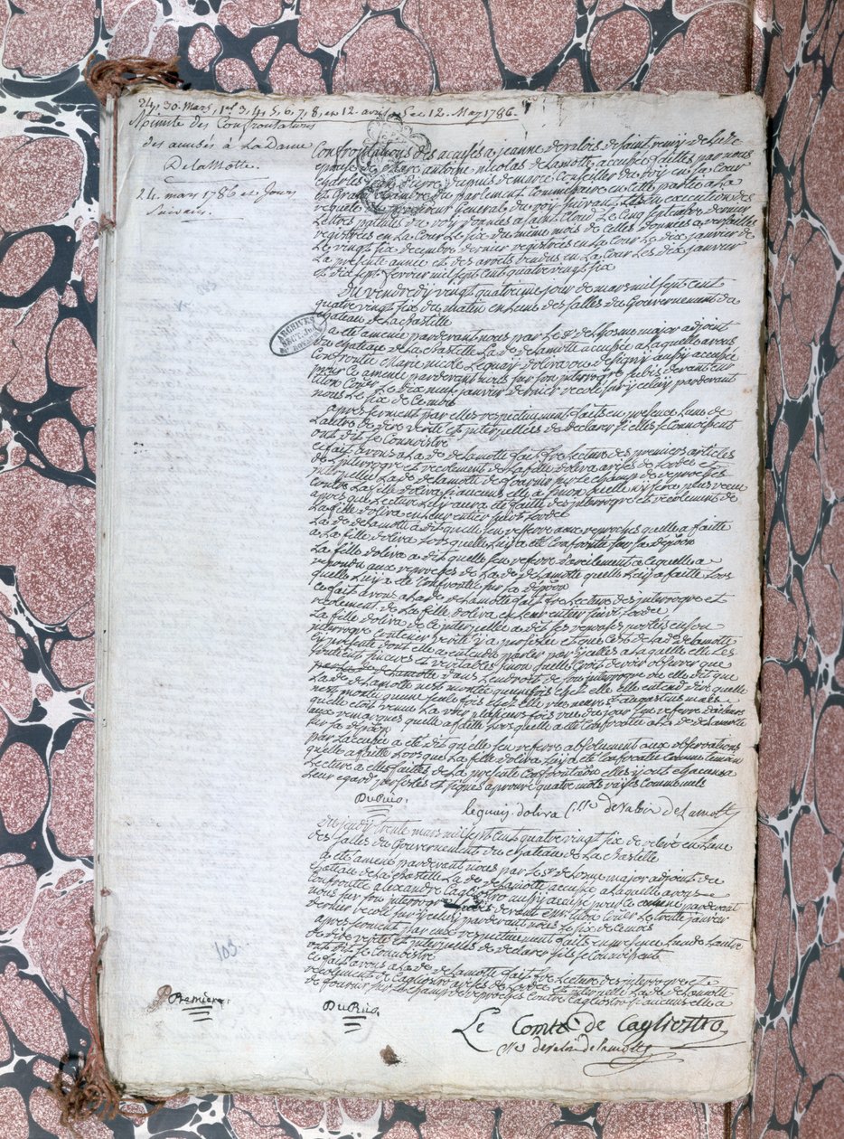 Kontes de la Motte ve Cagliostro