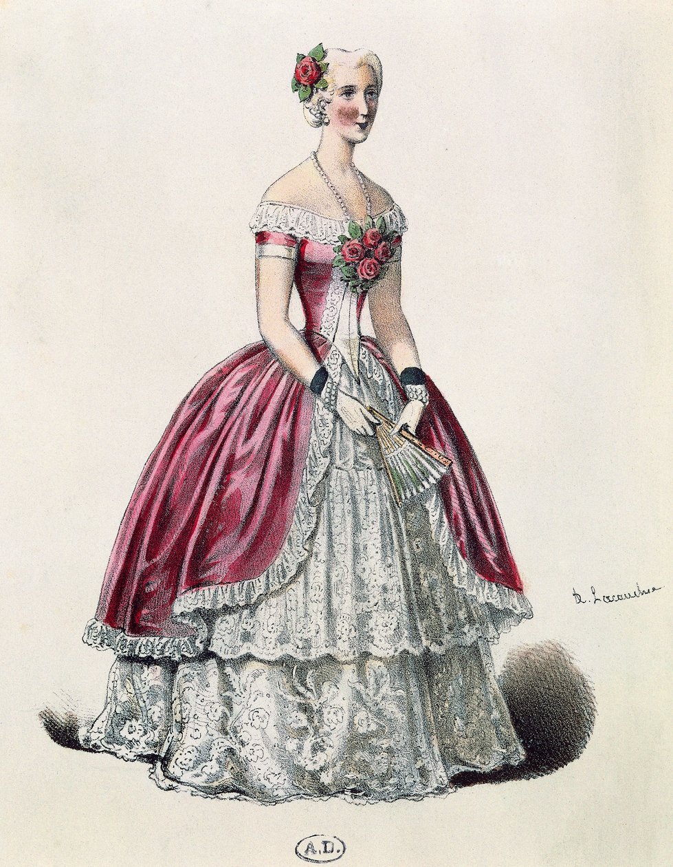 Aktris Eugenie Doche (1821-1900), Alexandre Dumas fils (1824-1895), Fransa
