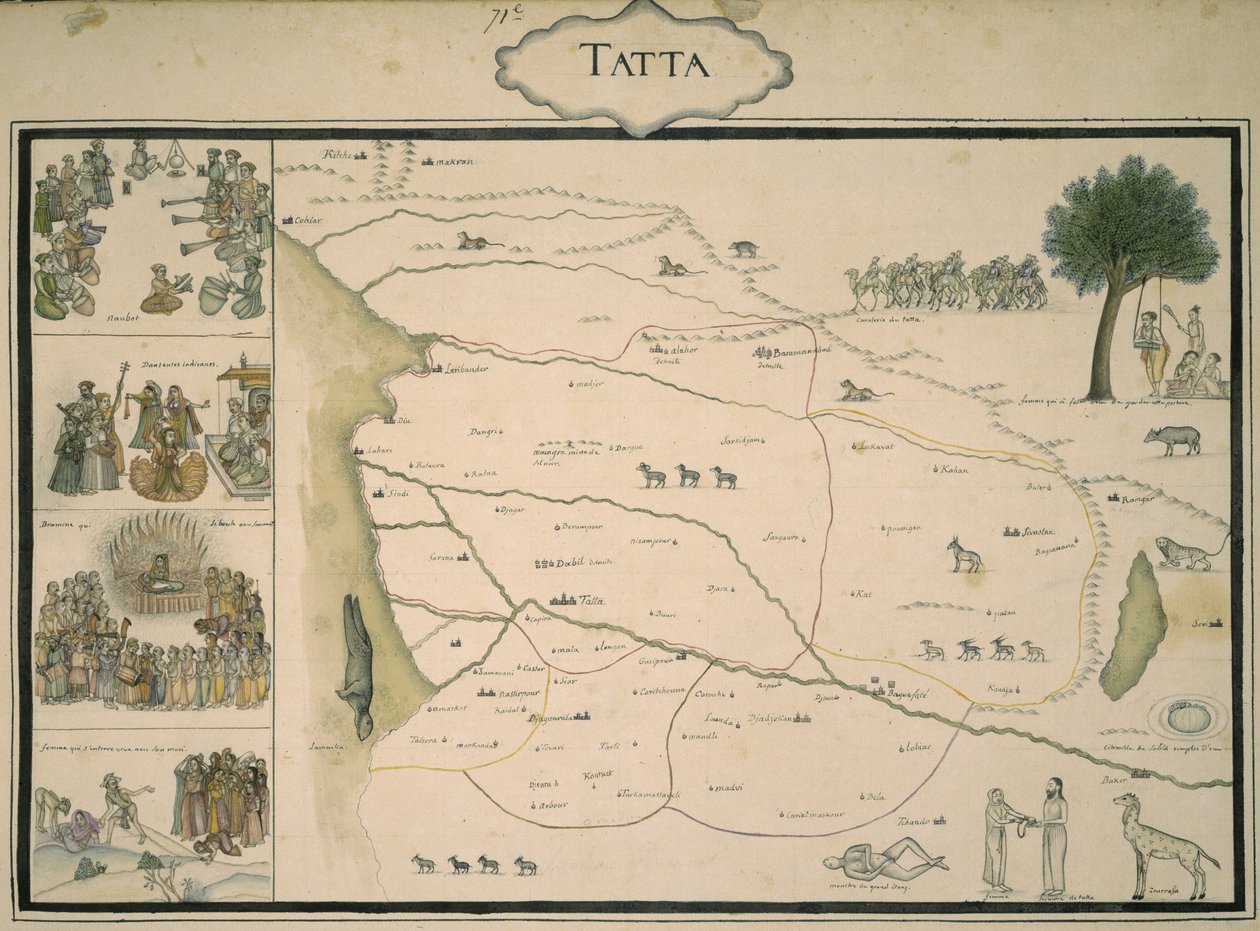Add.Or.4039, f.37 Tatta Haritası, Albay Jean-Baptiste Gentile tarafından derlenen 