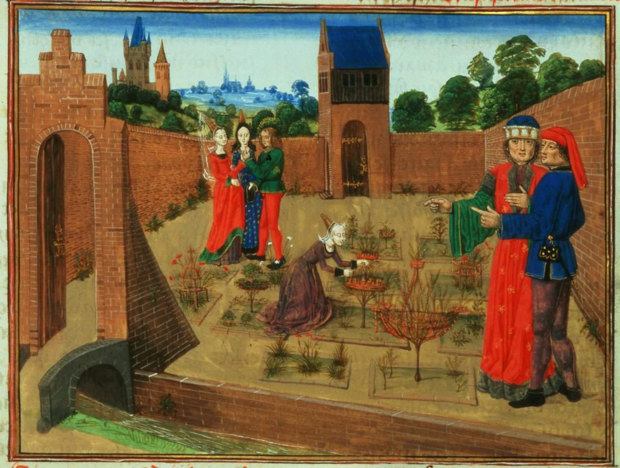 Pietro de Crescenzi (1230-1320) (parşömen) tarafından yazılan Livre des Prouffits Champetres et Ruraulx