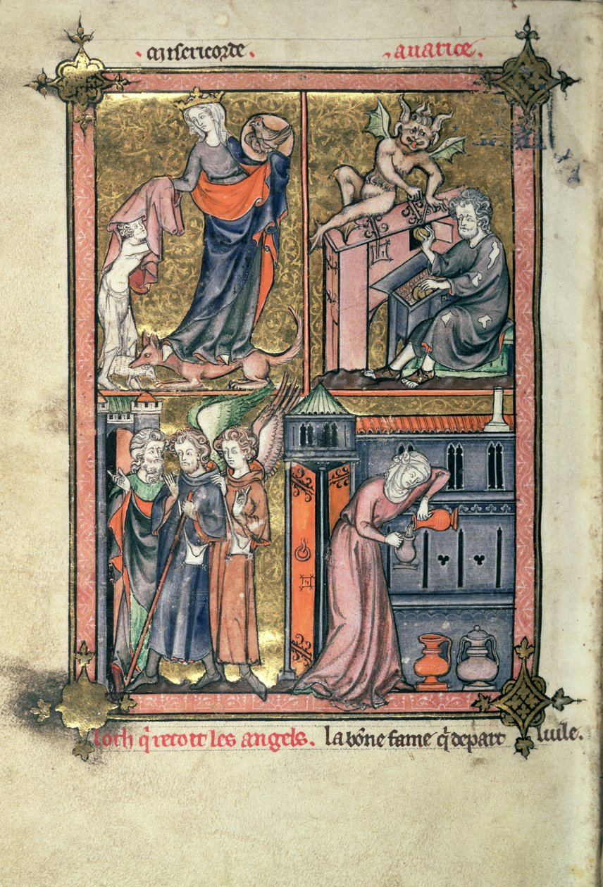 54180 f.136b Merhamet ve Hırs, Lot ve Melekleri ekleyin; Dul ve yağı, Frere Laurent