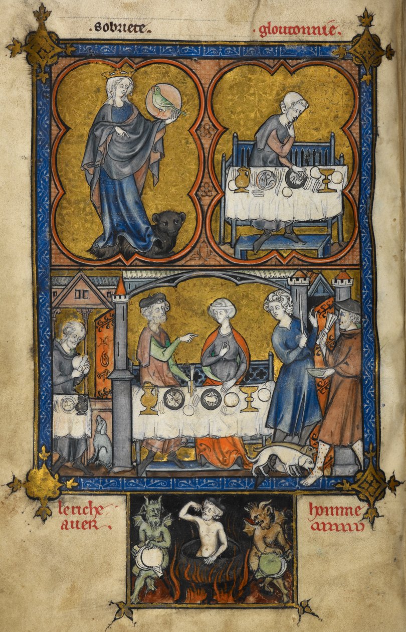 Ekle. 54180, f.188v La Somme le Roi (Kral İçin Bir Araştırma), c.1295 Paris by French School