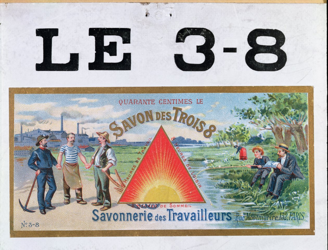 3x8 marka sabun reklamı, 19. yüzyıl sonu by French School