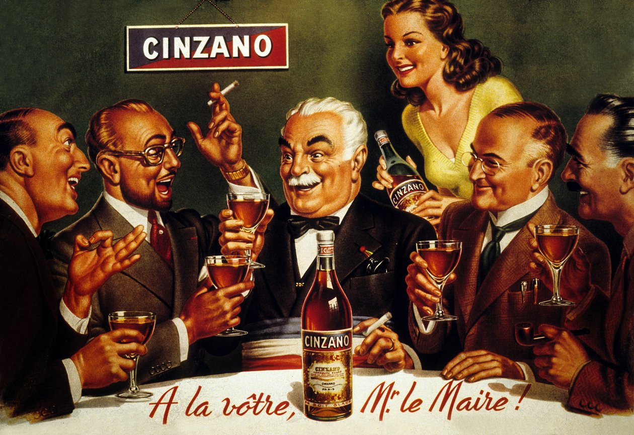 Cinzano Blanc (renkli taş) için reklam by French School