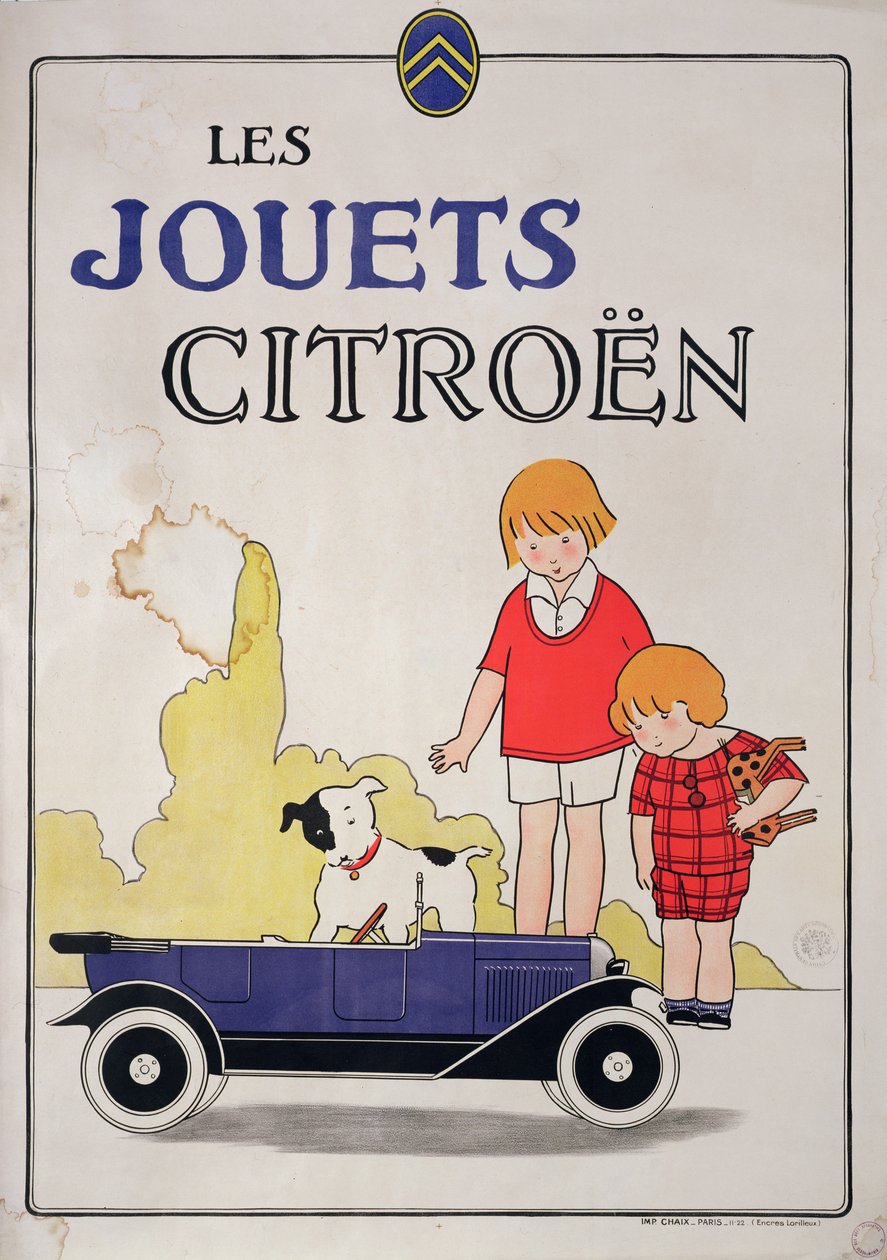 Citroen Oyuncakları için Reklam, 1922 by French School
