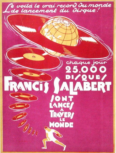 Francis Salabert Disques için reklam by French School