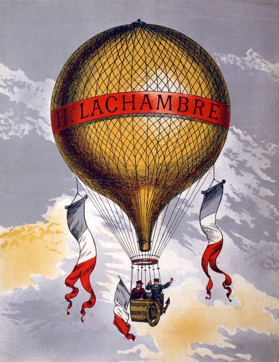 H. Lachambre tarafından üretilen balonların reklamı, 1880-1900 by French School