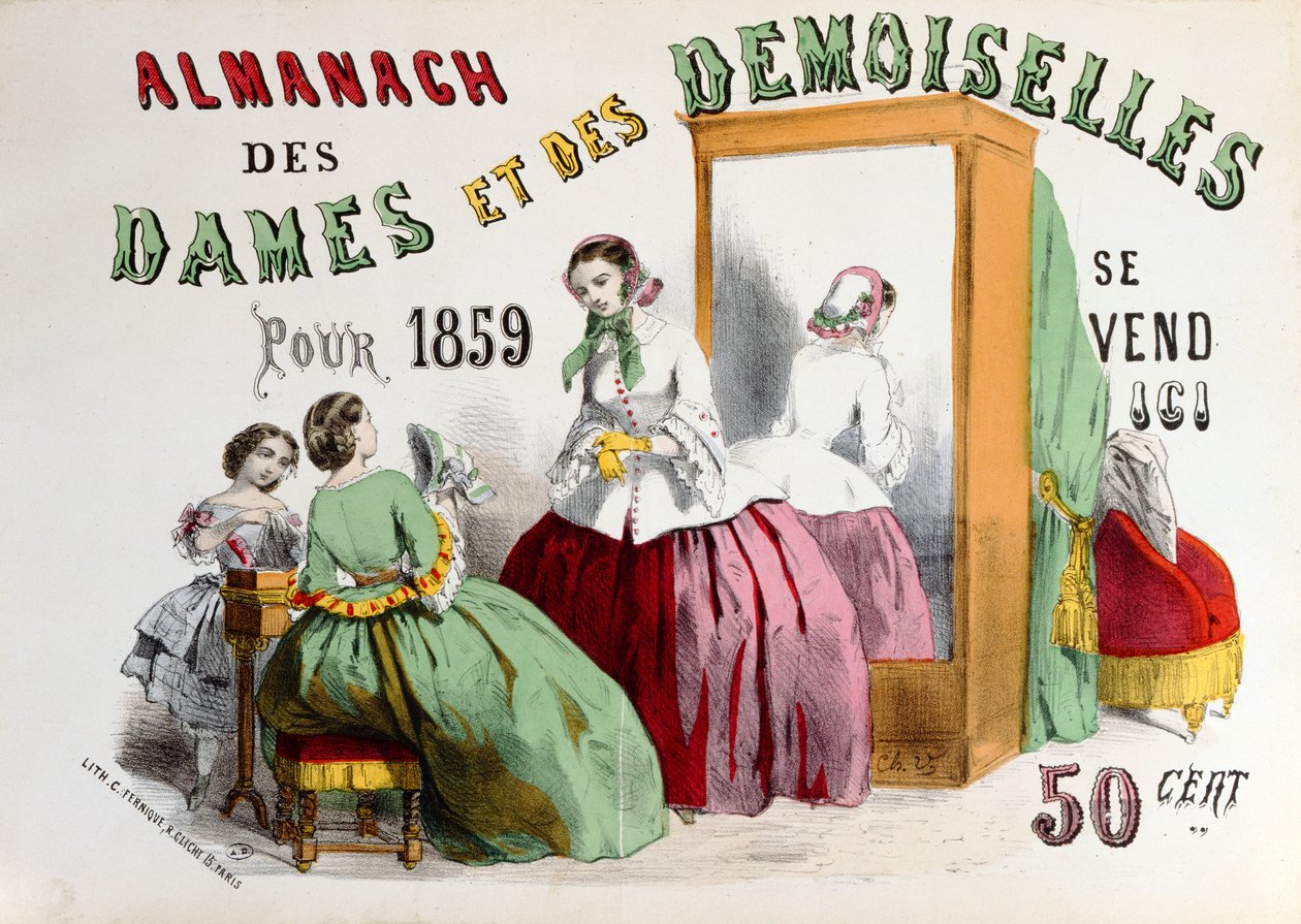 Charles Fernique tarafından oyulmuş Almanach des Dames et des Demoiselles