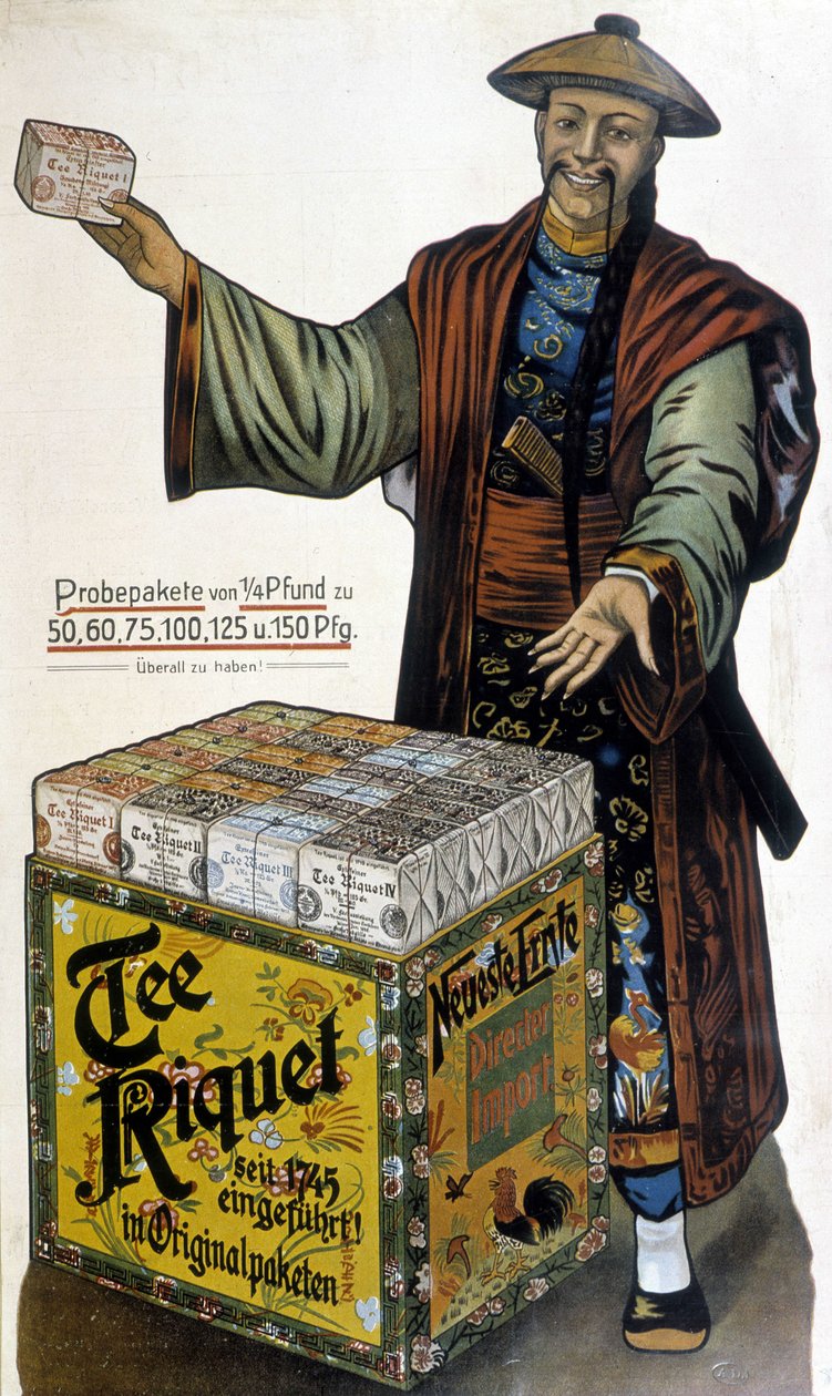 Çin çayı için reklam Riquet - 19. yüzyılın sonlarında by French School