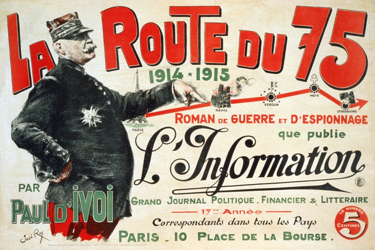"La Route du 75:1914 - 1915: Roman de guerre et d