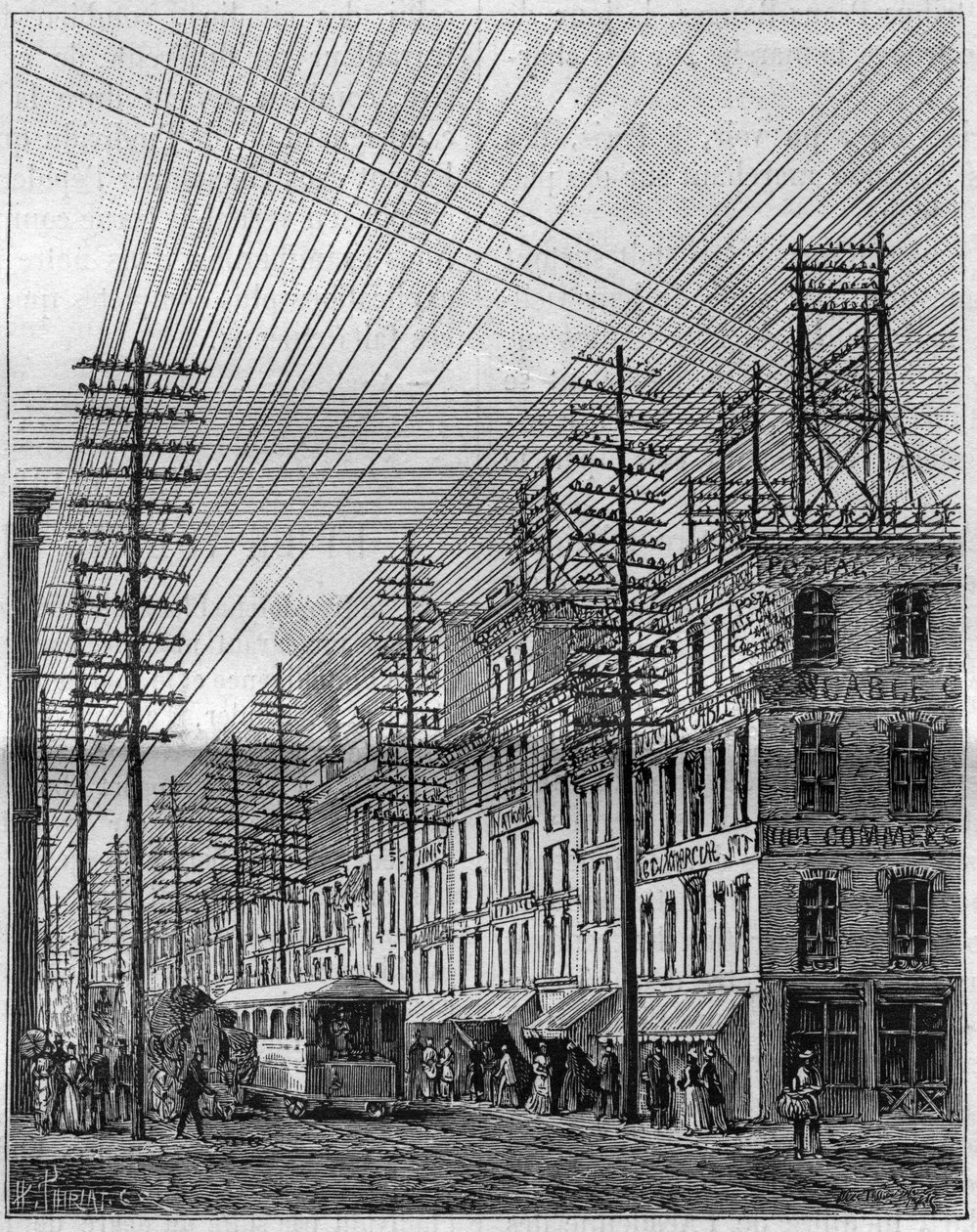 Hava elektrik telleri, Philadelphia