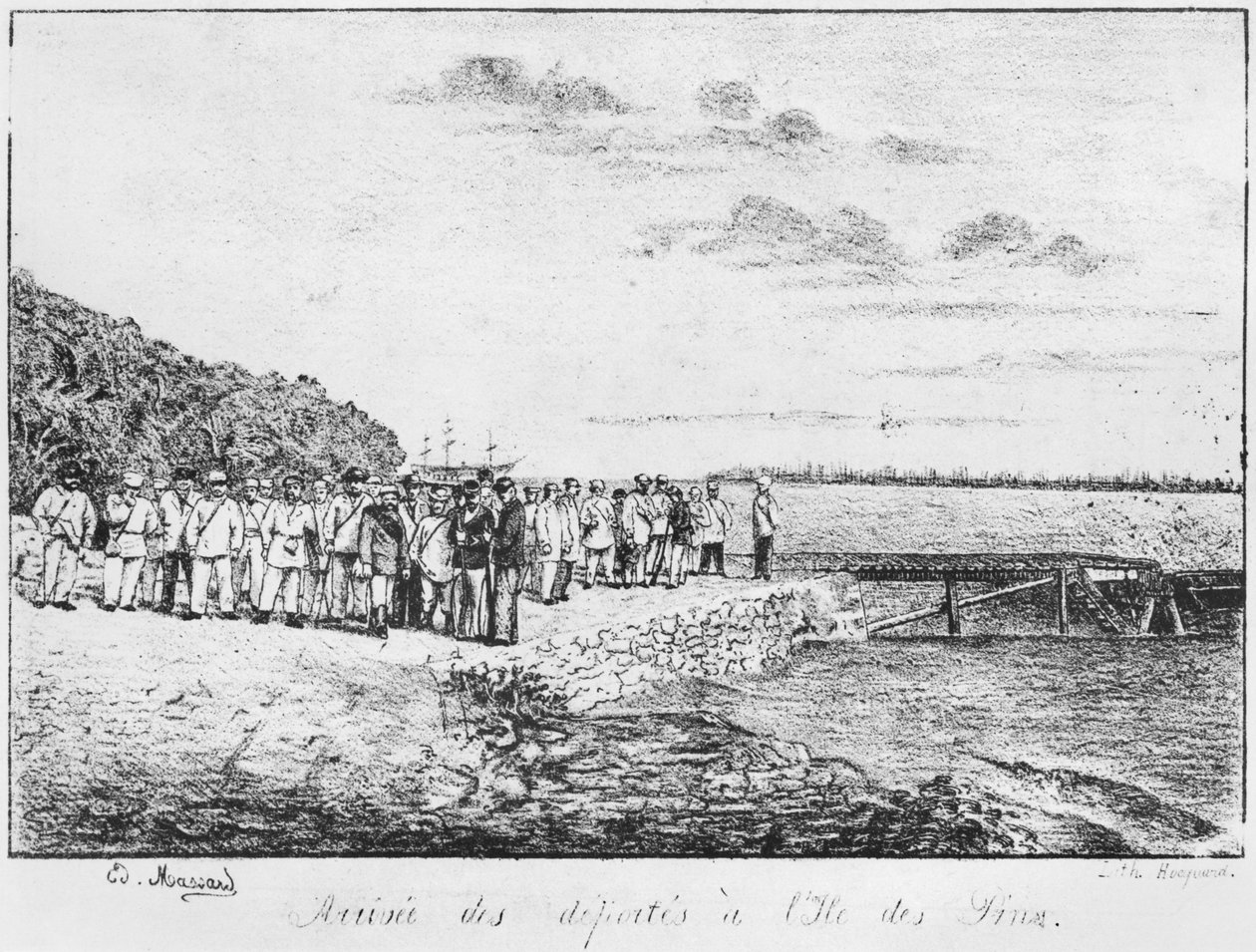 Isle of Pines albümü, Sürgün edilenlerin gelişi, 1877 by French School