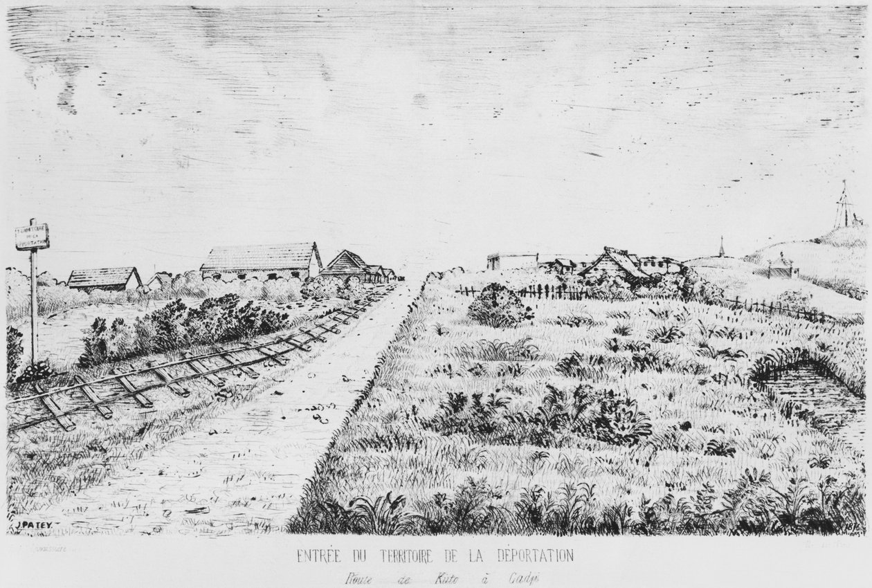 Pines Adası Albümü, Sınır dışı edilen bölgeye giriş, 1878-79 by French School