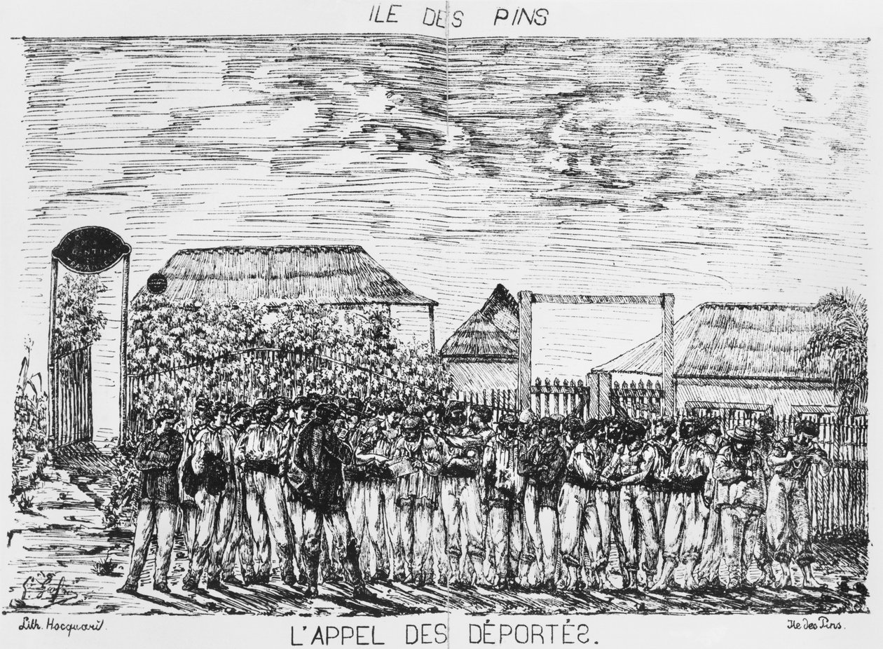 Isle of Pines albümü, sınır dışı edilenlerin yoklaması, 1878-79 by French School