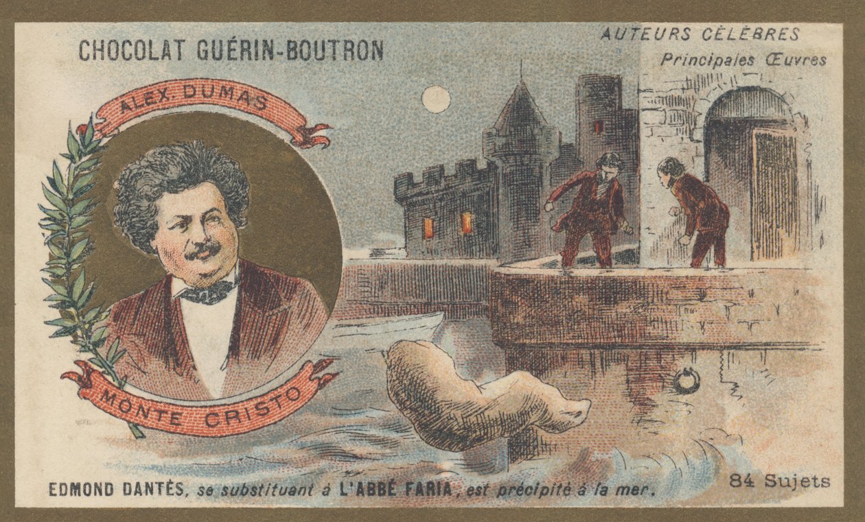 Alexandre Dumas (1802-1870), Fransız yazar, “Monte Kristo Kontu”nun yazarı, roman (1845-1846) by French School