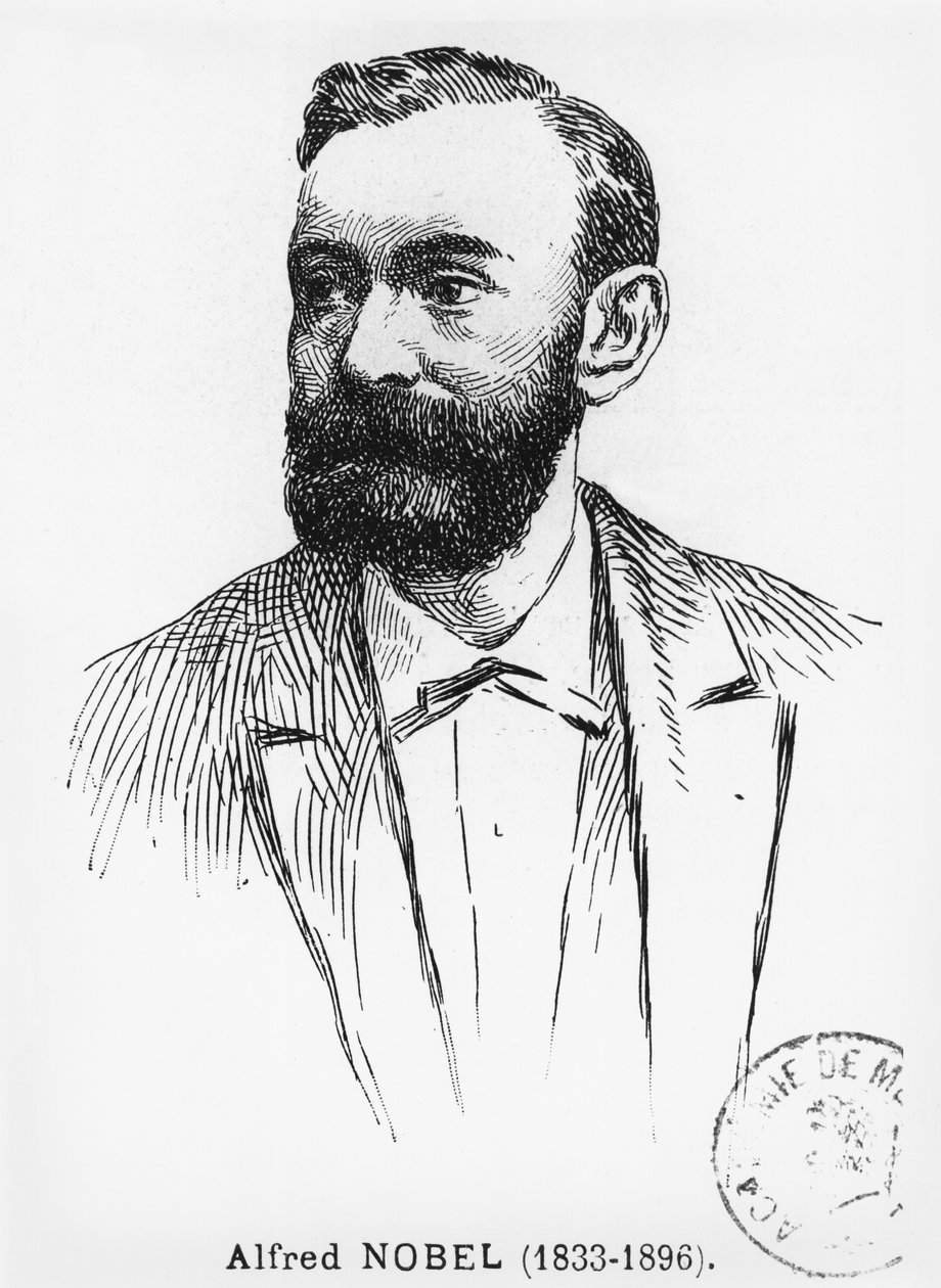 Alfred Nobel (1833-96) by French School