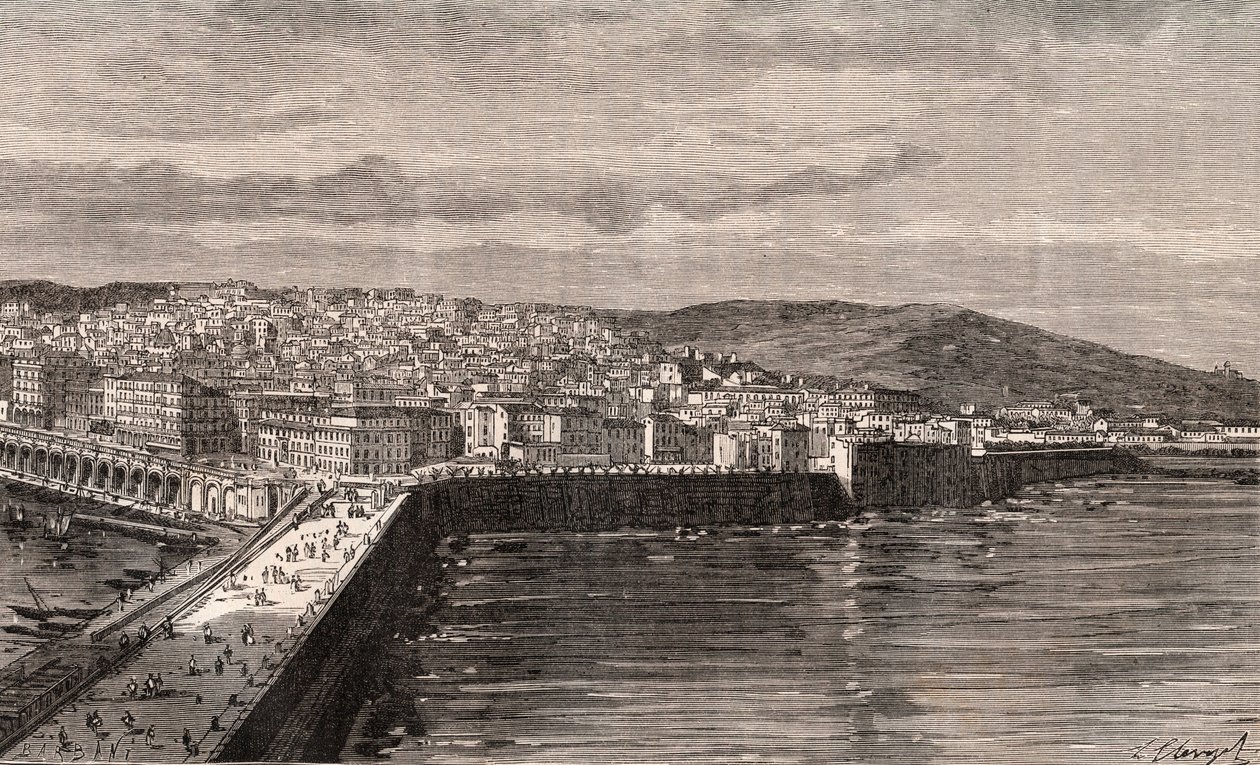 Cezayir - Cezayir - Cezayir - V.A. Malt-Kahverengi. 1884 by French School
