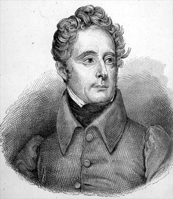 Alphonse Marie Louis Prat de Lamartine (1790-1869) (gravür) by French School