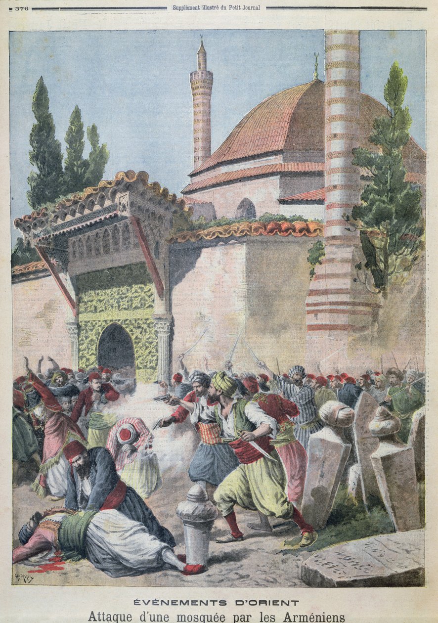 Ermenilerin camiye saldırısı, Le Petit Journal 1895