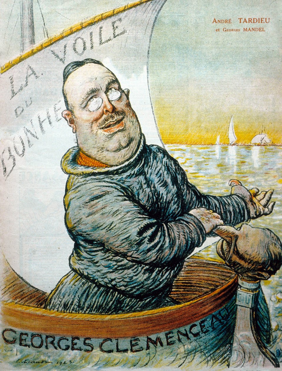 Andre Tardieu (renkli taş) by French School