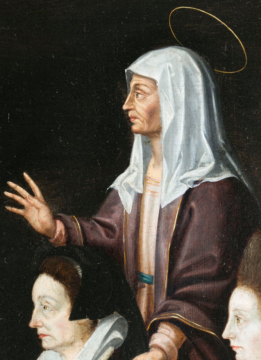 Anne Aubrey ve Koruyucusu, detay. Aubrey Üçlemesi by French School