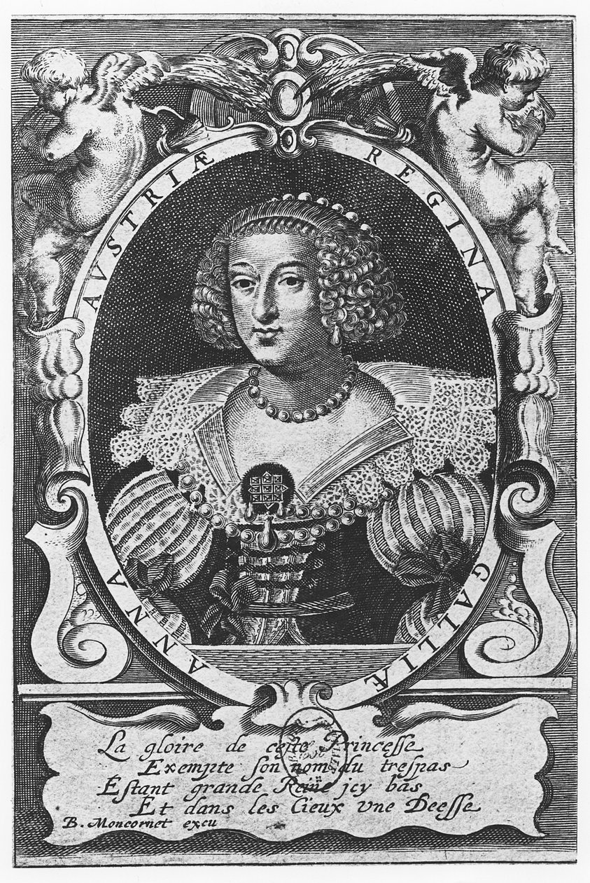 Avusturyalı Anne (gravür) by French School