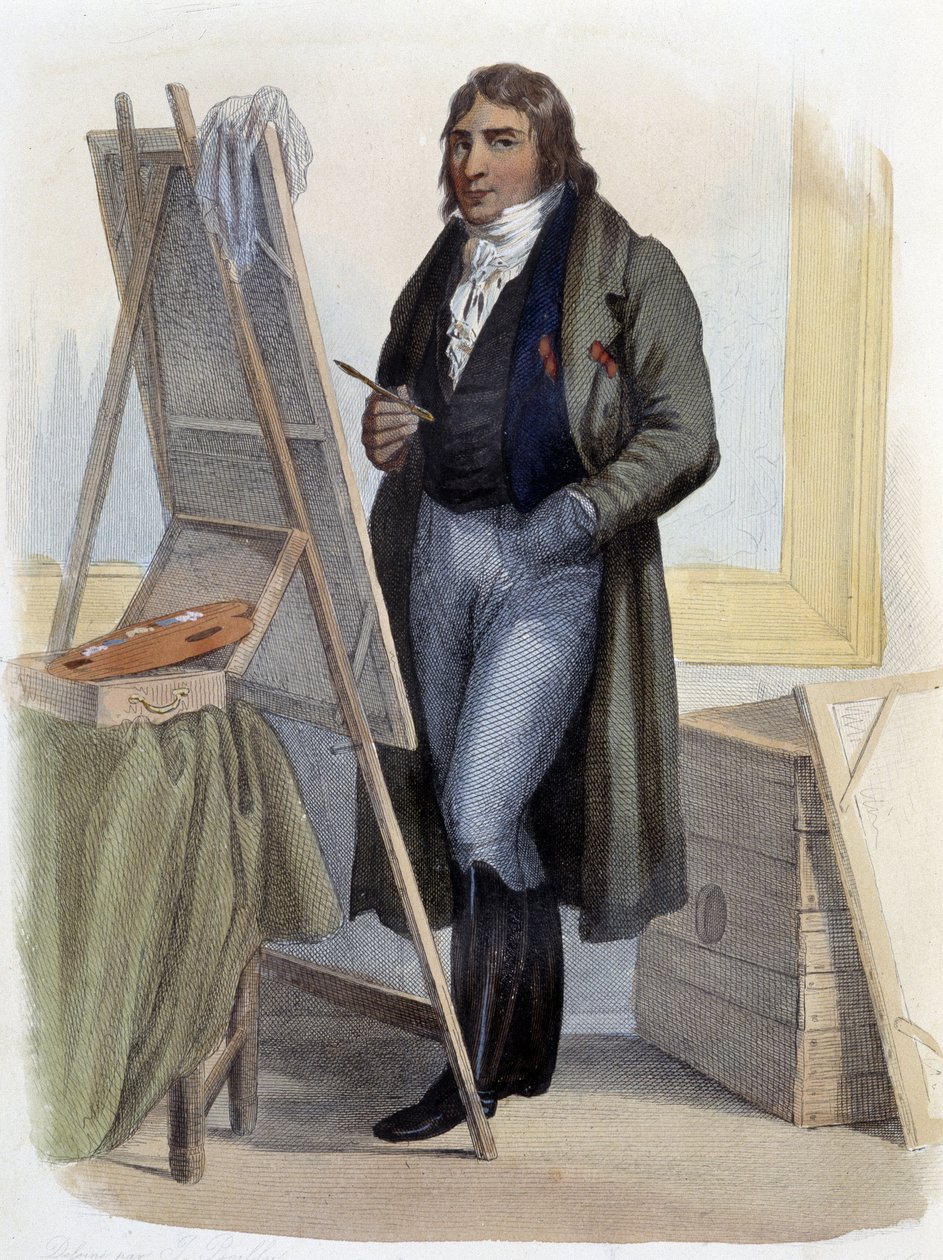 Antoine Jean Gros, neoklasik ressam (1771-1835) - “Fransız Plutarkhos”ta, Mennechet, Paris by French School