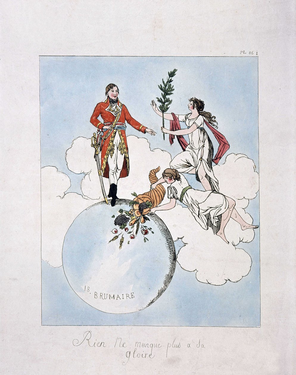 18 brumaire yıl VIII (9.11.1799) darbesi sırasında Napolyon-Bonaparte