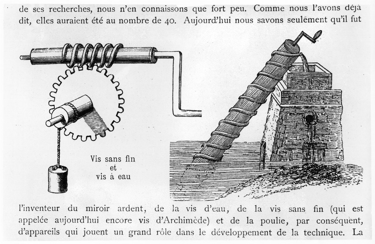 Arşimet vidası by French School