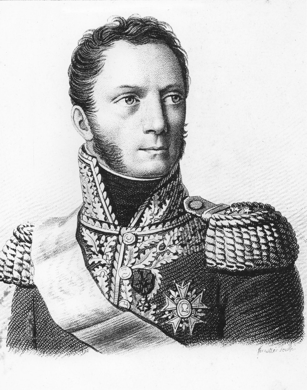 Armand Louis de Caulaincourt (gravür) by French School