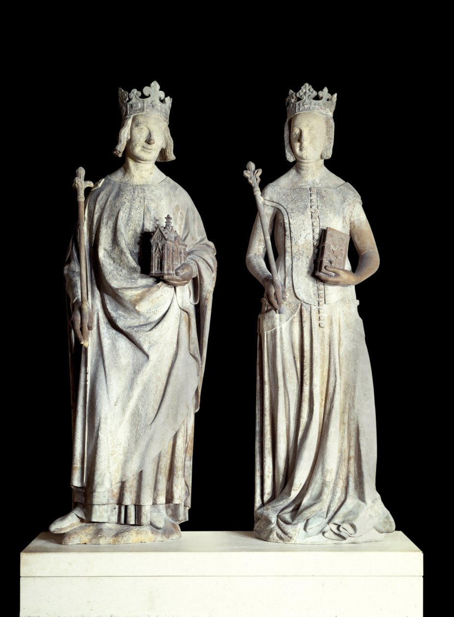 Sanat Fransa: Bilge Charles (1338-1380) ve Fransa Kraliçesi Jeanne de Bourbon (1337-1378) olarak bilinen Fransa Kralı Charles V