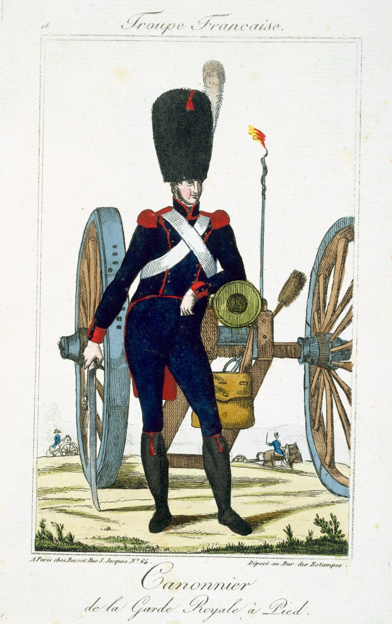 Kraliyet Muhafızlarının topçusu, Troupes Francaises, pub