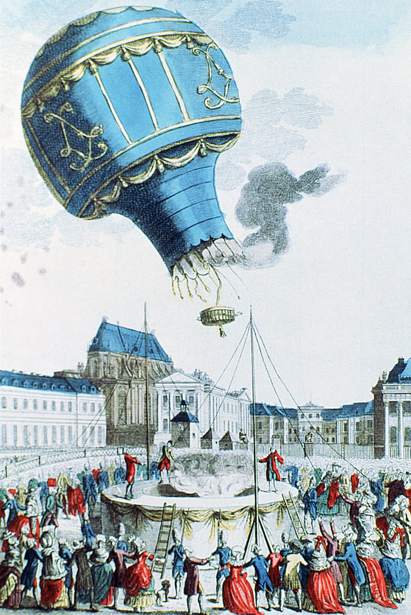 Montgolfier kardeşler sıcak hava balonunun 1783