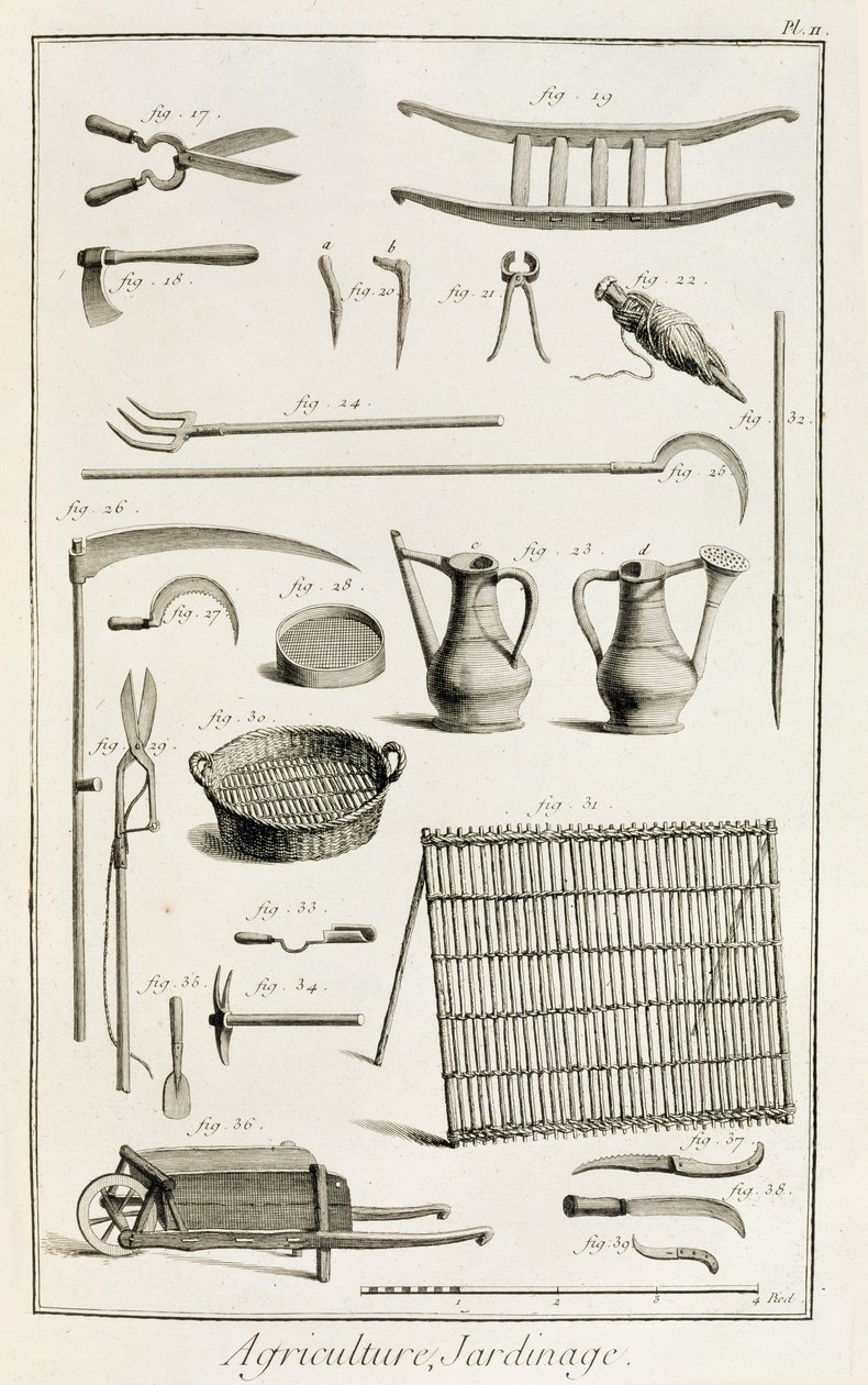 Denis Diderot (1713-84) tarafından yayınlanan Encyclopedie des Sciences et Metiers