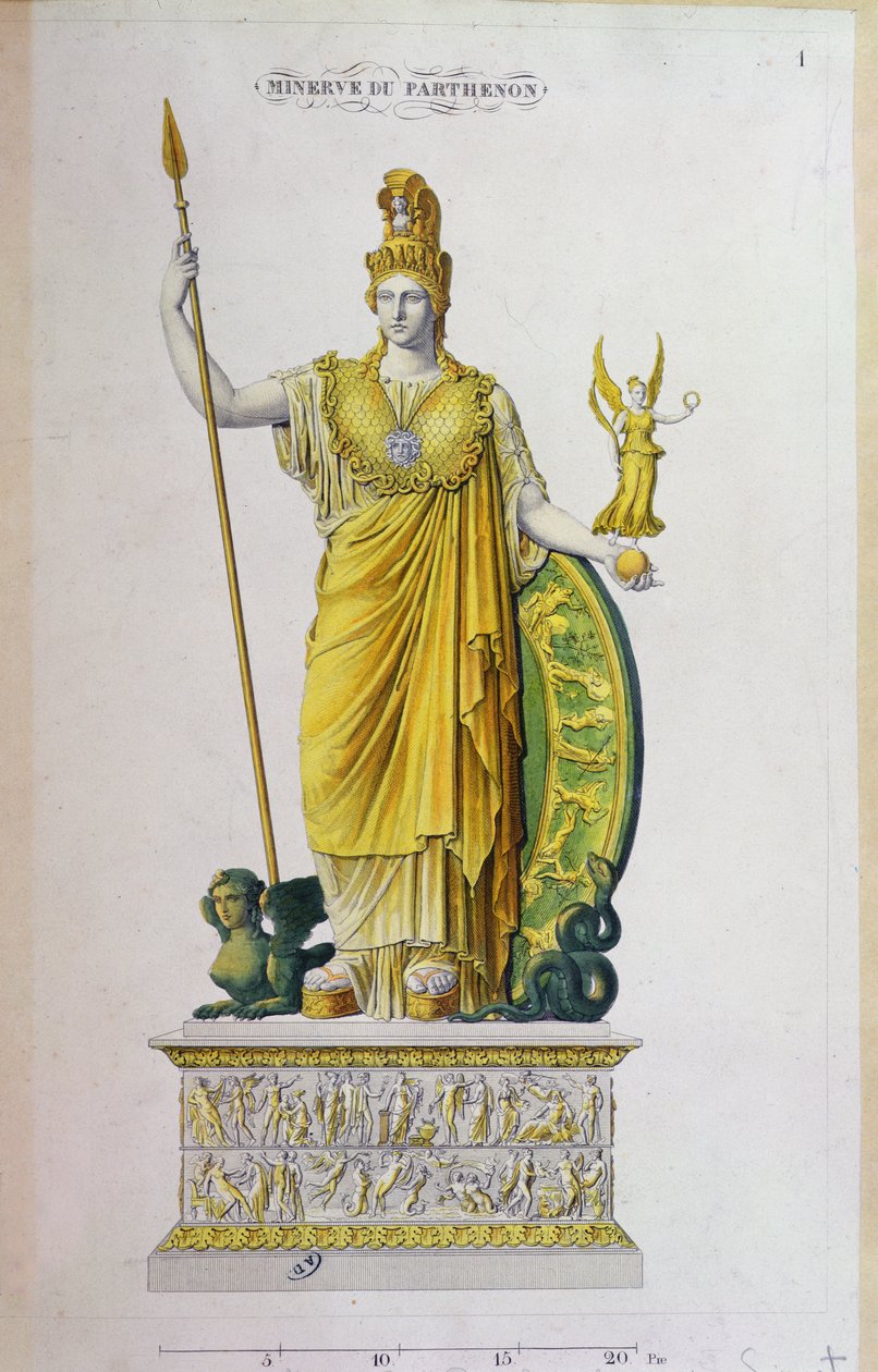 Athena Parthenos, Parthenon