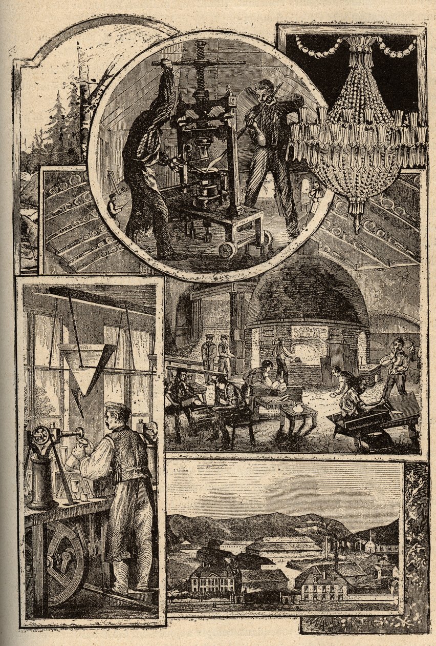 Bakara - Kristal fabrikaları - Meurthe-et-Moselle - - “” PATRIE” üzerine gravür - LUCIEN HUARD TARAFINDAN 6 CİLTTE FRANSA